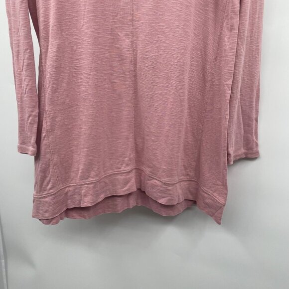 J.Jill Womens Prima Elliptical Tunic Top Long Sleeve Pink Size Small - Picture 3 of 8